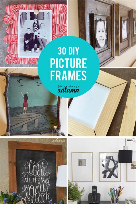 50 DIY Picture Frame Ideas (How to Make a Picture Frame) .